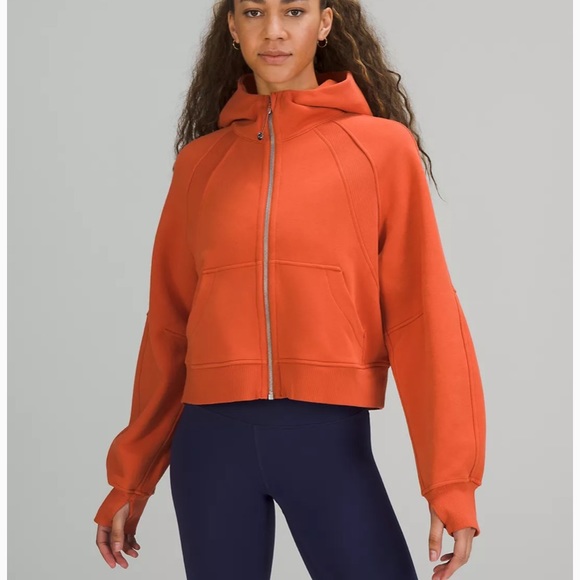 lululemon athletica Jackets & Blazers - 🧡LULULEMON OVERSIZED SCUBA FULL ZIP HOODIE/JACKET-CANYON ORANGE-XL/XXL🧡